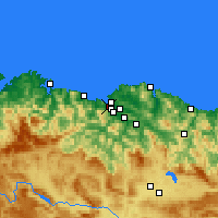 Nearby Forecast Locations - Santurtzi - Kaart