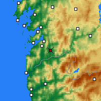 Nearby Forecast Locations - Ponteareas - Kaart
