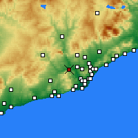 Nearby Forecast Locations - Martorell - Kaart