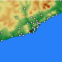 Nearby Forecast Locations - Gavà - Kaart