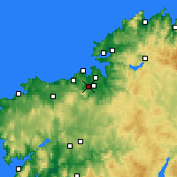 Nearby Forecast Locations - Culleredo - Kaart