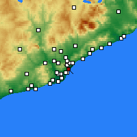 Nearby Forecast Locations - Sant Marti - Kaart