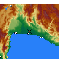 Nearby Forecast Locations - Serik - Kaart