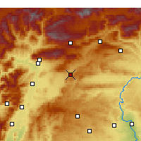 Nearby Forecast Locations - Pazarcık - Kaart