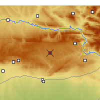 Nearby Forecast Locations - Midyat - Kaart