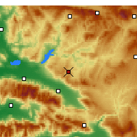 Nearby Forecast Locations - Kula - Kaart