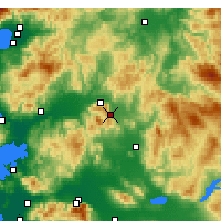 Nearby Forecast Locations - Kırkağaç - Kaart