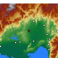Nearby Forecast Locations - İmamoğlu - Kaart