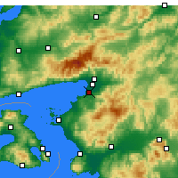Nearby Forecast Locations - Burhaniye - Kaart