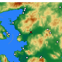 Nearby Forecast Locations - Bergama - Kaart