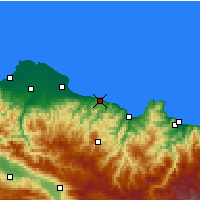 Nearby Forecast Locations - Ünye - Kaart