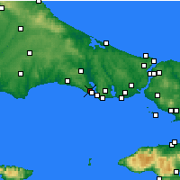 Nearby Forecast Locations - Tepecik - Kaart