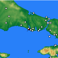 Nearby Forecast Locations - Mimarsinan - Kaart