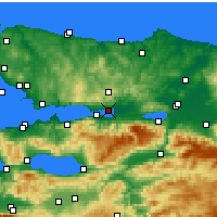 Nearby Forecast Locations - İzmit - Kaart