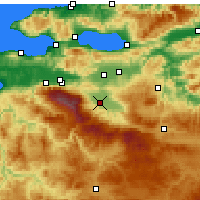 Nearby Forecast Locations - İnegöl - Kaart