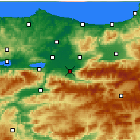 Nearby Forecast Locations - Akyazı - Kaart