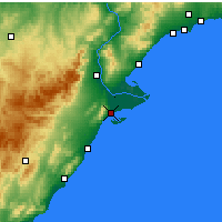 Nearby Forecast Locations - La Ràpita - Kaart