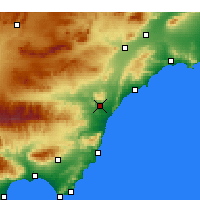 Nearby Forecast Locations - Villaricos - Kaart