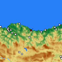 Nearby Forecast Locations - Ondarroa - Kaart