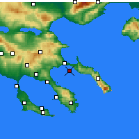 Nearby Forecast Locations - Ammouliani - Kaart