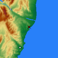 Nearby Forecast Locations - Oamaru - Kaart