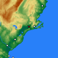 Nearby Forecast Locations - Mosgiel - Kaart