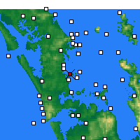 Nearby Forecast Locations - Whangaparaoa Peninsula - Kaart