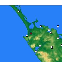 Nearby Forecast Locations - Kaitaia - Kaart