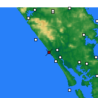 Nearby Forecast Locations - Baylys Beach - Kaart