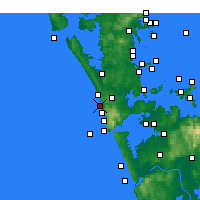 Nearby Forecast Locations - Te Henga / Bethells Beach - Kaart