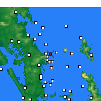Nearby Forecast Locations - Cape Rodney - Kaart
