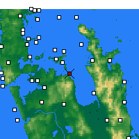 Nearby Forecast Locations - Ōrere Point - Kaart