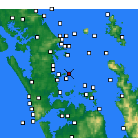 Nearby Forecast Locations - Tiritiri Matangi Island - Kaart