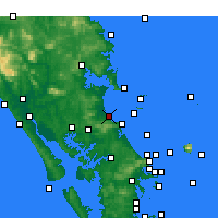 Nearby Forecast Locations - Waipu Cove - Kaart