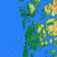 Nearby Forecast Locations - Leirvik - Kaart