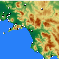 Nearby Forecast Locations - Salerno - Kaart