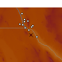 Nearby Forecast Locations - Ciudad Juárez - Kaart