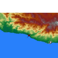 Nearby Forecast Locations - Puerto Escondido - Kaart