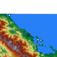 Nearby Forecast Locations - Changuinola - Kaart