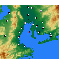 Nearby Forecast Locations - Tokoname - Kaart