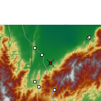 Nearby Forecast Locations - La Fría - Kaart