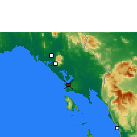 Nearby Forecast Locations - Trat - Kaart