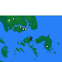 Nearby Forecast Locations - Batam - Kaart