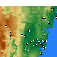 Nearby Forecast Locations - Richmond - Kaart