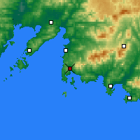 Nearby Forecast Locations - Fokino - Kaart
