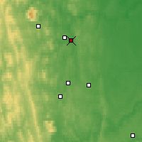 Nearby Forecast Locations - Nizjnjaja Toera - Kaart