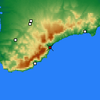 Nearby Forecast Locations - Aloesjta - Kaart