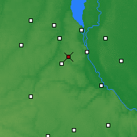 Nearby Forecast Locations - Vyshneve - Kaart