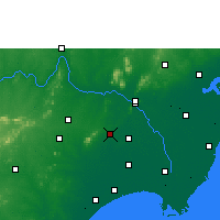Nearby Forecast Locations - Guntur - Kaart