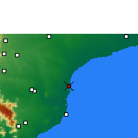 Nearby Forecast Locations - Thoothukudi - Kaart